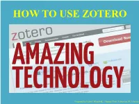 How to Use Zotero