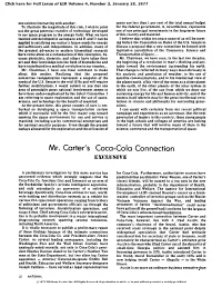 Mr. Carter's Coca-Cola Connection