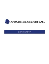 NABORS INDUSTRIES LTD. (Exact Name of Registrant As Specified in Its Charter) Bermuda 98-0363970 (State Or Other Jurisdiction of (I.R.S