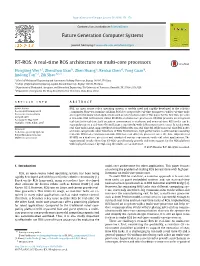 RT-ROS: a Real-Time ROS Architecture on Multi-Core Processors