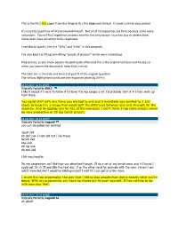 This Is the First 191 Pages from the Original ALL Pro Beginners Thread