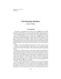 Zeta Functions and Chaos