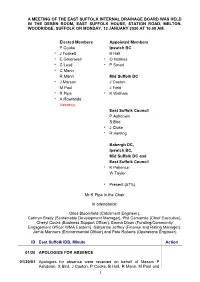 Minutes and Report Extracts