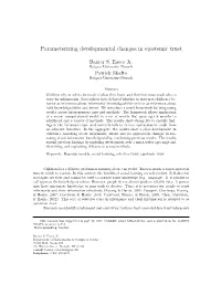 Parameterizing Developmental Changes in Epistemic Trust