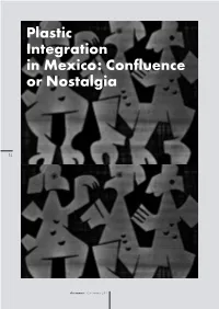 Plastic Integration in Mexico: Confluence Or Nostalgia