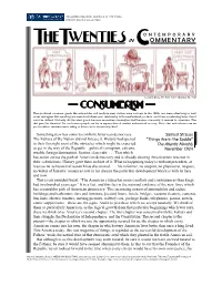 Consumerism in the 1920S: Collected Commentary