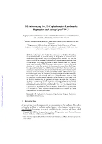 DL-Inferencing for 3D Cephalometric Landmarks Regression Task Using Openvino?