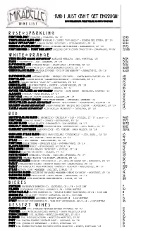 Mirabelle Wine List 05.29.2021
