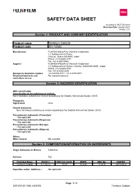 Safety Data Sheet