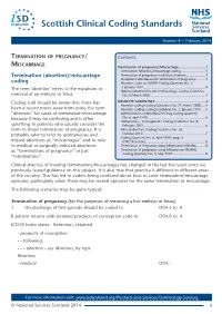 Scottish Clinical Coding Standards