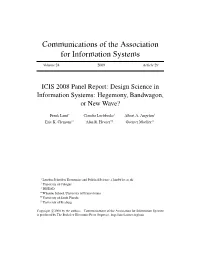Communications of the Association for Information Systems