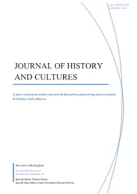 Journal of History and Cultures: Issue 10