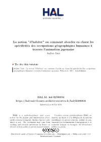 La Notion ''D'habiter'' Ou Comment Aborder En Classe Les Spécificités