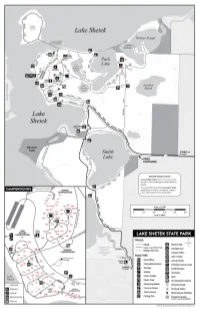 Map of Lake Shetek State Park, Including Trails and Facilities