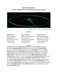 Pale Blue Dot Explorer: a Case for Adding Earth to the Planetary Sciences List of Targets