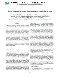Robust Estimation of Nonrigid Transformation for Point Set Registration