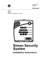 Simon Security System