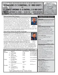 4/4 West Virginia Ooctoberc T O B E R 114,4 , 220060 0 6 • Mmorgantown,O R G a N T O W N , Wwvv