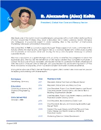 R. Alexandra (Alex) Keith