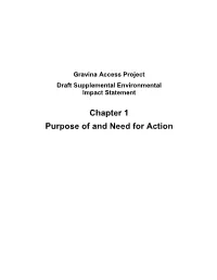 Chapter 1 Purpose of and Need for Action