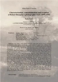 Characterization, Contextualization and Reception of Robert Demachy's