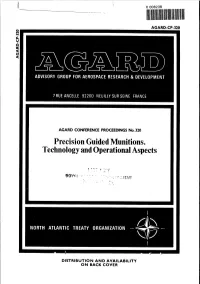 Precision Guided Munitions. Technology and Operational Aspects