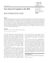 True Numerical Cognition in the Wild Research-Article6868622017