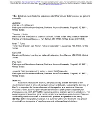 Botulinum-Neurotoxin-Like Sequences Identified from an Enterococcus Sp