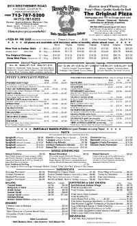Catering Menu & Services Fuzzy's
