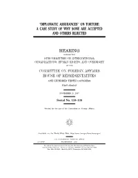 On Torture: a Case Study of Why Some Are Accepted and Others Rejected