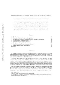 THE HILBERT SCHEME of INFINITE AFFINE SPACE and ALGEBRAIC K-THEORY 3 Cohomology Theories and the Corresponding Transfers Is Given in [?, §1.1]