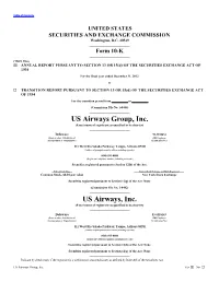 2012 US Airways Annual Report