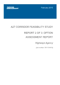 A27 Corridor Feasibility Study Report 2 of 3: Option Assessment Report
