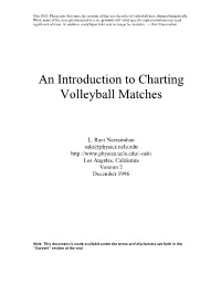 An Introduction to Charting Volleyball Matches