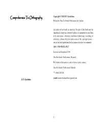 Comprehensive Tiv Orthography Comprehensive Tiv Orthography