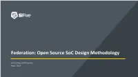 Federation Toolflow