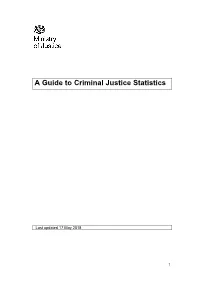 Guide to Criminal Justice Statistics: December 2017