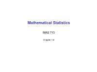 Mathematical Statistics