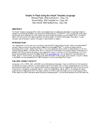 Graphs in Flash Using the Graph Template Language Himesh Patel, SAS Institute Inc., Cary, NC David Kelley, SAS Institute Inc