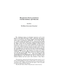 Reassessing Textual Sources for Pre-Imperial Qin History