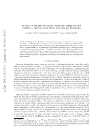 Stability of Logarithmic Sobolev Inequalities Under A