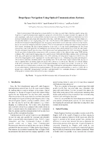 Deep-Space Navigation Using Optical Communications Systems