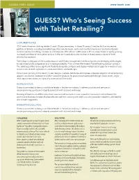 GUESS? Who's Seeing Success with Tablet Retailing?