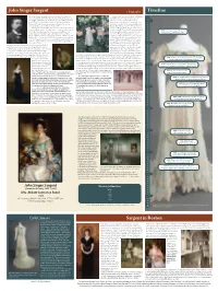 John Singer Sargent a Biography Timeline