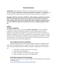 Market Structures