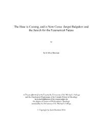 Sergei Bulgakov and the Search for the Ecumenical Future