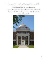 2018 Annual Security and Fire Report