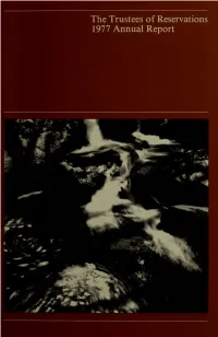 Annual Report of the Trustees of Public Reservations 1977