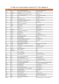 FINAL Delegate List