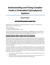 Fixing Complex Faults in Embedded Cyberphysical Systems